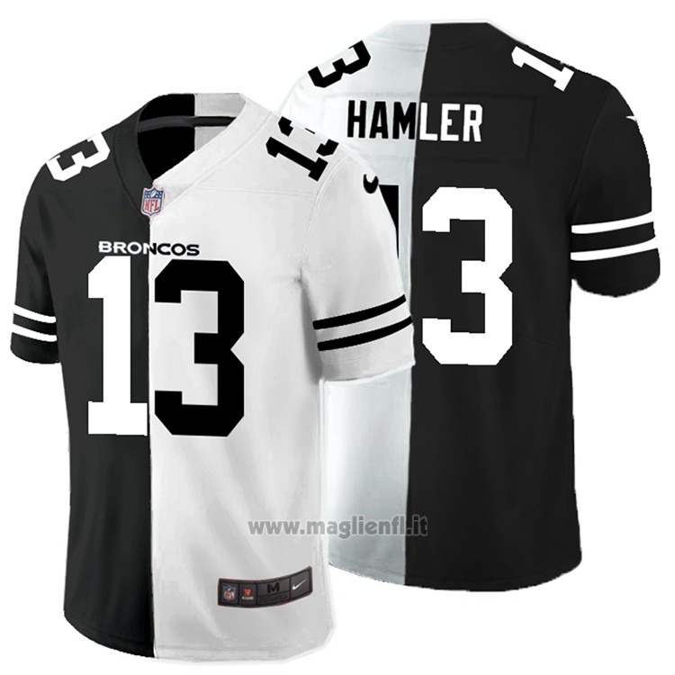 Maglia NFL Limited Denver Broncos Hamler Black White Split